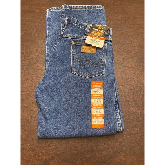 Wrangler FR 13 Original HRC 2 NFPA 2112 Flame Resistant Jeans Stonewash 33x30 - Picture 1 of 8